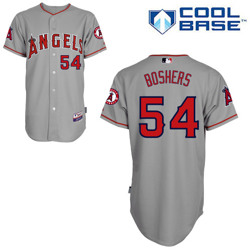 Buddy Boshers #54 MLB Jersey-Los Angeles Angels of Anaheim Men's Authentic Road Gray Cool Base Baseball Jersey